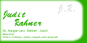 judit rahner business card